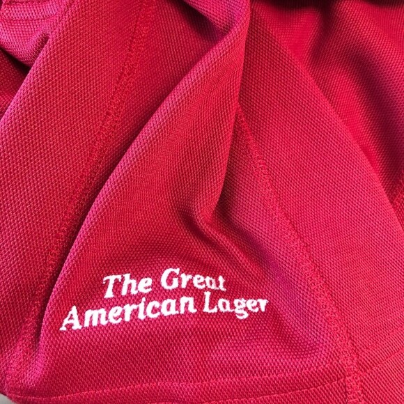 Vintage Budweiser Bud No 9 NASCAR Motorsports Men's Red Polo Shirt Size XL - Picture 6 of 8